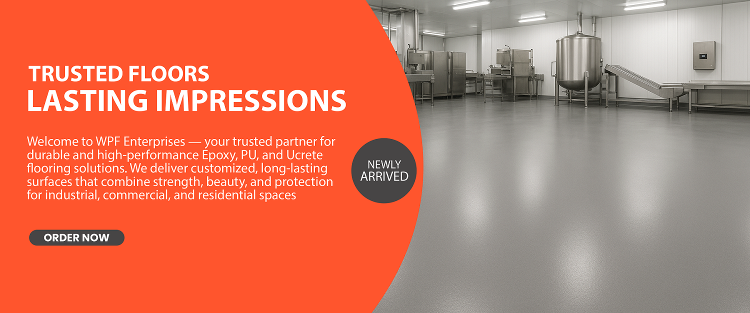 Ucrete flooring in industrial facility